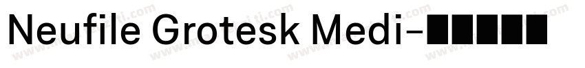 Neufile Grotesk Medi字体转换